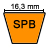 šírka 16,3 mm / profil SPB