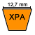 ozubený klinový remeň šírka 12,7 mm / profil XPA