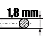 Hrúbka 1,8 mm