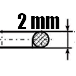 Hrúbka 2 mm