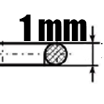 Hrúbka 1 mm