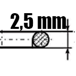 Hrúbka 2,5 mm