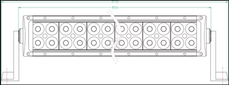 LED rampa 180W 60 LED - LA10303