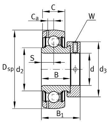 GRAE 35 /UE207/ NPP-B INA Ložisko