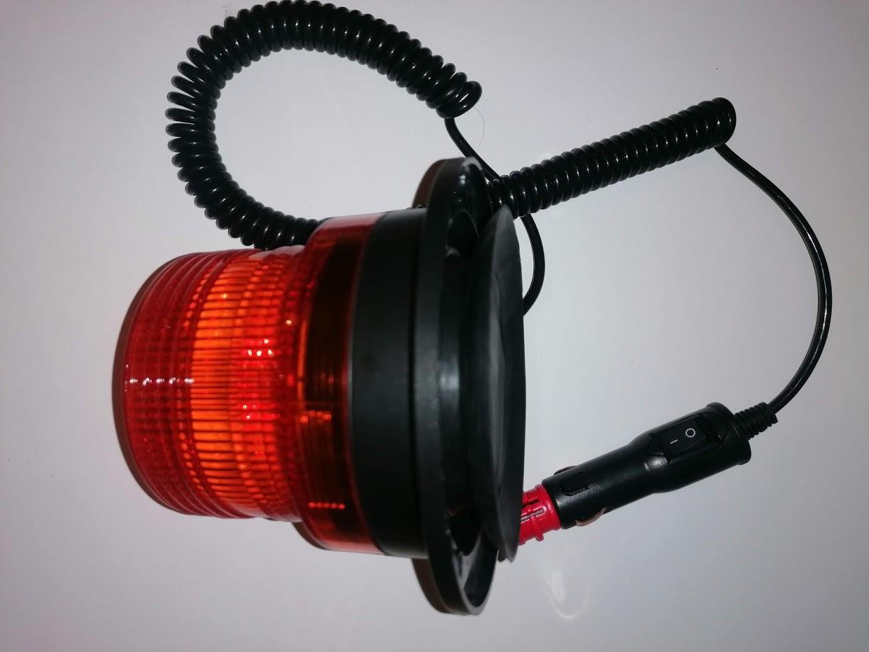 LED maják magnetický oranžový 12V/24V