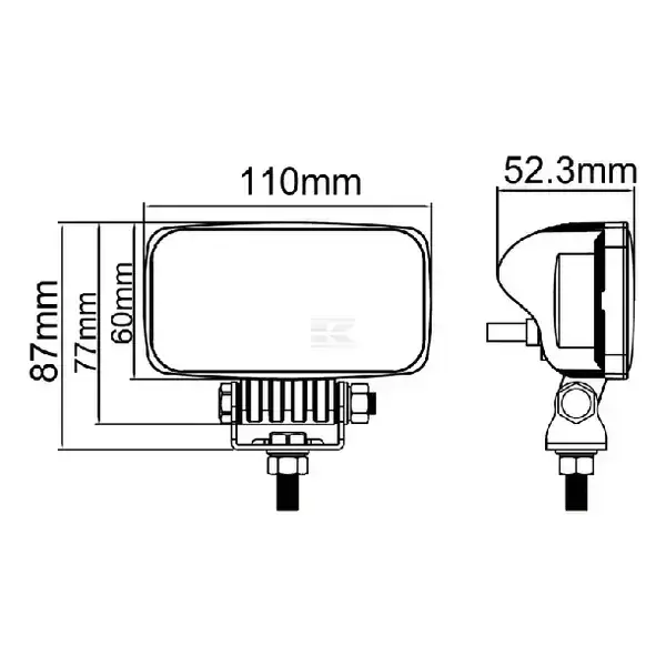 LED pracovné svetlo nepriame - 15W - LA10502