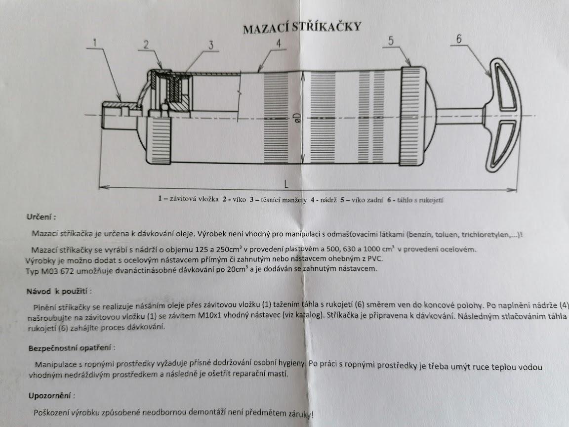 Mazacia striekačka 500cm³